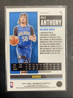 その他 PSA10 Optic RC Prizm Cole Anthony SP NBA s-l400.jpg