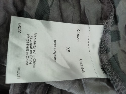 Long Tall Sally XS Altrosa Lila Grau Blumen Silky Feel Crinkle Maxirock - Bild 9 von 10