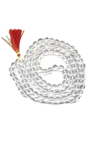 7 Mukhi Rudraksha Mala Indonesiano – 108 Perline Certificate 7-8 Mm – Filato Rosso