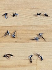 Fly fishing flies (nymphs) 12 baetis - pmd emergers size 18-20 hand tied