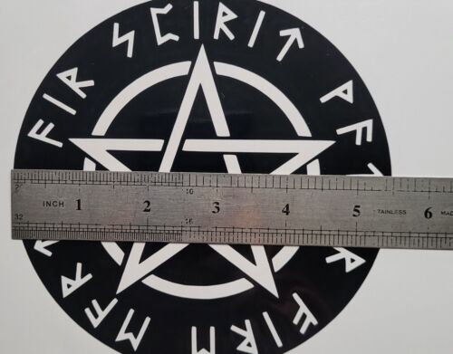 1x Rune Pentagram Vinyl Sticker Decal Bumper Car Graphic Van Window 5.5inch - Picture 2 of 4