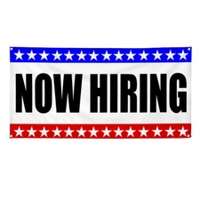 Vinyl Banner Multiple Sizes Now Hiring Business A Business Outdoor