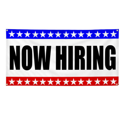 #ad Vinyl Banner Multiple Sizes Now Hiring Business A Business Outdoor $16.99