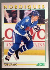 1991-92 Score Young Superstars - #20 Joe Sakic - Quebec Nordiques