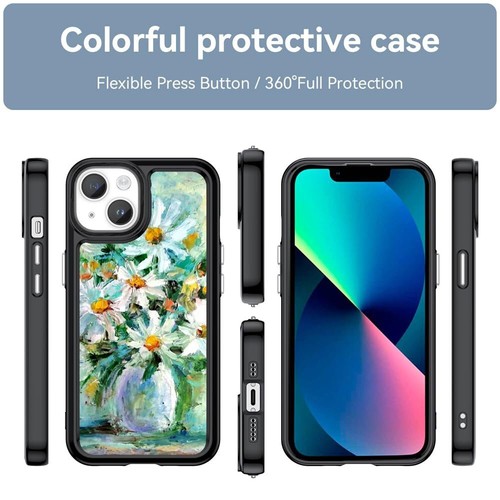 painting daisies watercolor Phone Case For iPhone SE4 16E 12 13 14 15 16 Pro Max - Picture 8 of 25