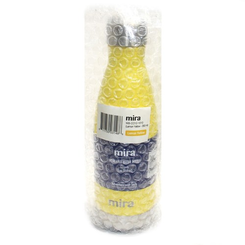 Double Wall Stainless Steel Kids Water Bottle Yellow 12oz Insulated Vacuum - 第 5/8 張圖片
