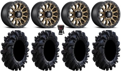 Fuel Vector BR 15'' Wheels 34'' Intimidator Tires Can-Am Defender