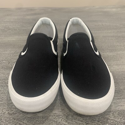 Hurley Kayo Slip-On Black Sneakers Mens 12 with Van\'s Insoles Canvas Skate Shoe Hurley Hurley Kayo Casual Slip on for Men - Walmart.com main image 2