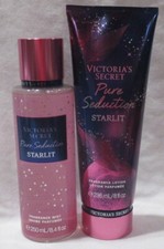 Victoria's Secret Fragrance Mist Lotion Set Lot of 2 PURE SEDUCTION STARLIT