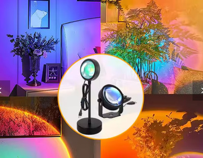 Smart Sunset Lamp Tuya USB Sunset Projector Light RGB Smart Life APP Remote For