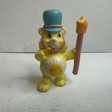 VTG Kenner Care Bears Funshine Bear Figure Ready To Lead Parade PVC 1984
