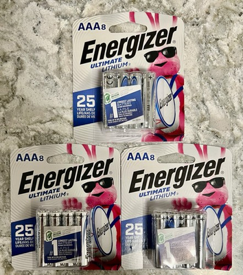 #ad #ad Energizer Ultimate Lithium AAA Batteries 3 8 Packs 24Batteries EXP 12 2050 $29.99