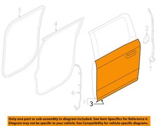 FORD OEM 21-23 F-150 Lightning Door Components-Outer Panel ML3Z1624701A