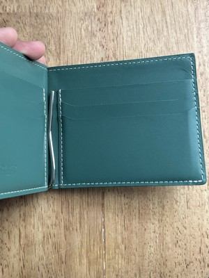 GOYARD 二つ折り財布 グリーン GOYARD Saint Thomas Money Clip / Bill Fold Wallet - Green With Box