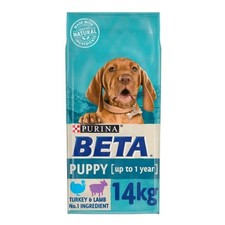 Beta Puppy Turkey & Lamb Dog Food Dry 14kg 3.44 per kilo