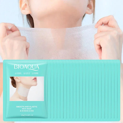 10 Stücke BIOAQUA Anti-Falten Hals Maske Feuchtigkeitsspendende Aufhellung Straf