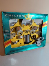 VTG Chilton House Aluminum Miniatures Coffee Kitchenware Set 23 Pc w Box 1960s