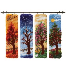 Herrschners Four Seasons Landscapes Latch Hook Kit