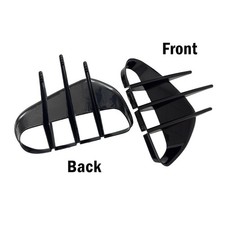 2x Frontstoßfänger Seite Ventilation Canard Abdeckungen Set für 2018-2023 Kia
