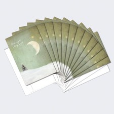 Tree-Free Greetings - Season's Greeting Card - Artful Designs - 12 Cards  Wh...