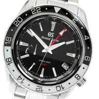 SEIKO WATCH SBGE277/9R66-0BK0 GRAND SEIKO GMT DATE SPRING DRIVE BLACK DIAL MEN'S