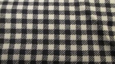 Cotton Blend Gingham Fabric Poly Cotton Blend Sml Black and White 1yd 24" x 64