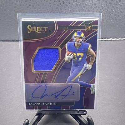 2021  Select Jacob Harris Rookie Patch Auto Autograph RPA Purple Prizm #25/49