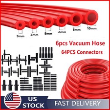 For Ford Car Vacuum Line Kit 6pcs 5ft Red Vacuum Hose Line 113pcs Connectors For Ford Car Vacuum Line Kit 6pcs 5ft Red Vacuum Hose Line 113pcs Connectors