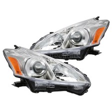 Headlight Assembly Pair Halogen For Toyota Prius V 2012 2013 2014 Leftright