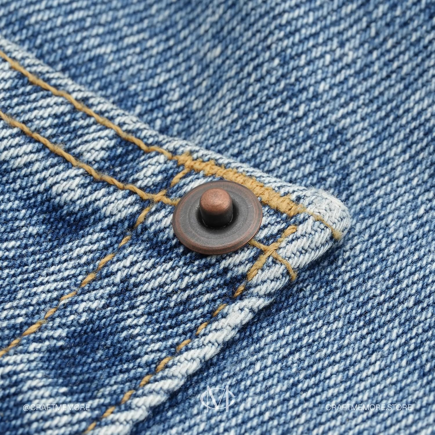 Solid Rivets Png CRAFTMEMORE Solid Brass Jean Rivets, 3/8 Inch, 50 Sets, Washable ...
