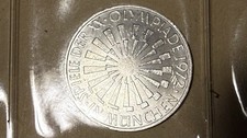 1972 D Germany Olympic Coin Spiral PRF Silver 10 Mark