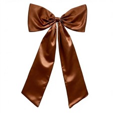 Big Brown Bow Decoration 41x26 Inch Giant Satin Ribbon Party Wall Decor