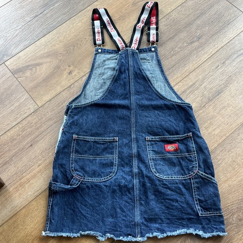 Women’s/teen/Dickies Overall Skirt/jumper Size Small Dickies Brand Pockets Nice - Picture 2 of 7