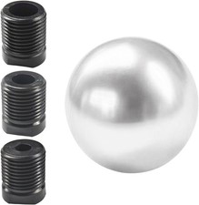 Car Round Ball Gear Shift Knob Aluminum Alloy Gear Shift Stick Head For Silver