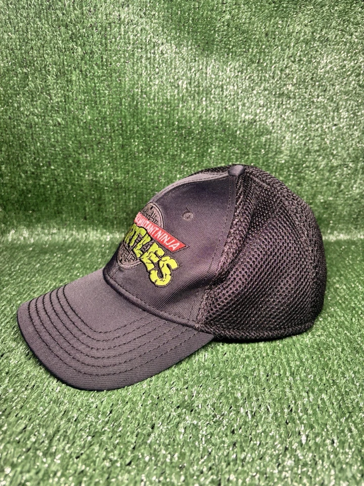 Teenage Mutant Ninja Turtles Hat Nickelodeon Adult Flexfit Black 2014 Trucker - Image 2 of 3