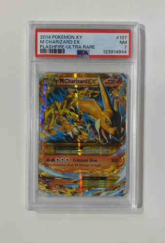 Pokemon M Charizard EX XY Flashfire Ultra Rare #107 PSA 7