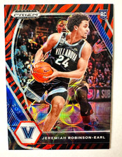 2021 Panini Prizm Draft Jeremiah Robinson-Earl Tiger Stripe Prizm RC SSP Thunder