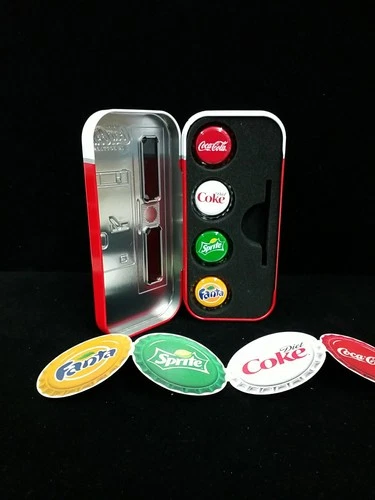 4 Coin Set Pure Silver 24 Grams Coca Cola Vending Machine - Limited Edition