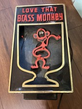RARE HEUBLEIN BRASS MONKEY BEER SIGN WORKING ...