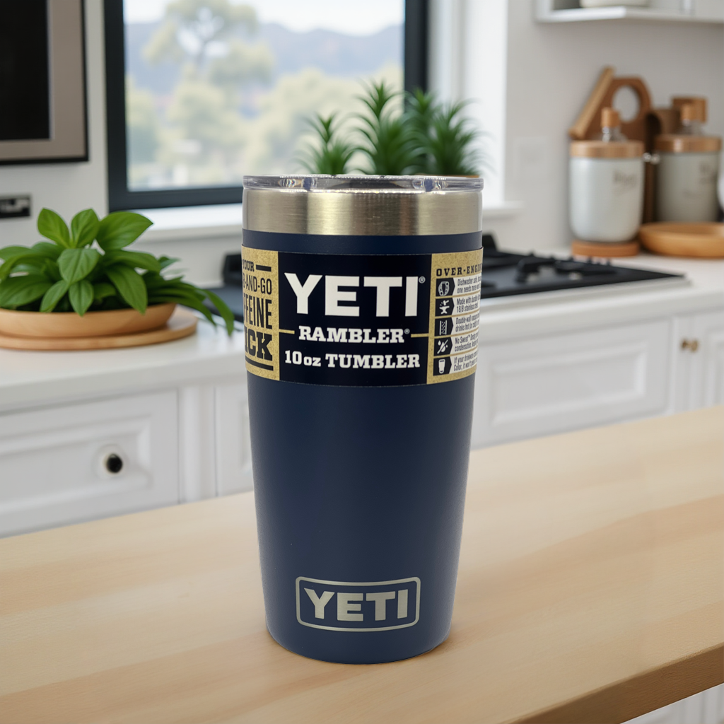 YETI Rambler 10 oz Tumbler Navy Color Discontinued Retired Design