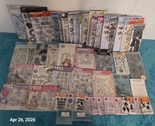 Lot of 48 Packs Clear Rubber Cling Stamps - Many Brands Themes - NEW C7