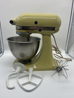 Vintage Avocado Green Hobart KitchenAid K45 Stand Mixer 1970s TESTED - WORKING