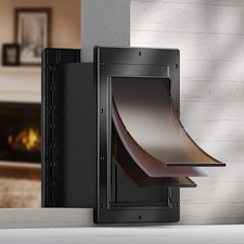 Petcoming Durable Frame 3-Flap Insulated Wall Dog Door Extreme Weather Medium