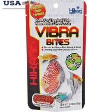 Vibra Bites Tropical Fish Food Large Pellet Color Enhancing Nutrition All Fish