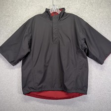 Zero Restriction Jacket Mens XL Black Reversible Waterproof 1/2 Zip Golf