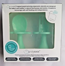 Baby Spoons, Toddler & Baby Utensils, Baby Feeding Baby Fork, 1 Set, Green