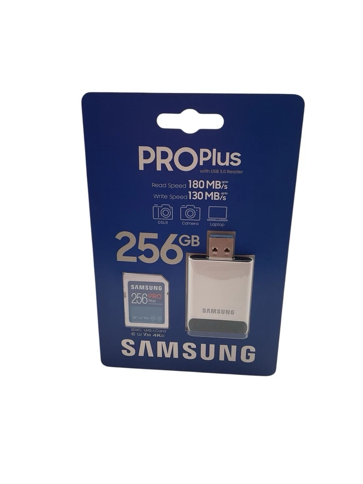 Samsung PRO Plus 256 GB Micro SD SDXC MicroSDXC C10 UHS-I U3 V30 180MB/s Reader - Image 2 of 4