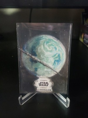 Planet Alderaan 2025 Topps Chrome Star Wars Hyperspace 1/1 Sketch Card 