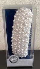 WILTON White Pearl HEADPIECE Vintage Bridal