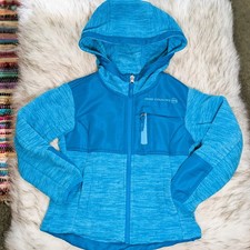 Free Country Jacket Girls Size 4 Fleece Full Zip w Pockets Hooded